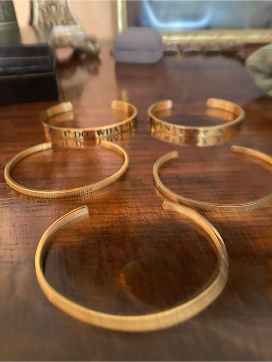 Other - 5 Gold funny statement Bracelets